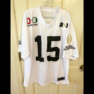 Ohio state university Oregon ducks national championship jersey 2015